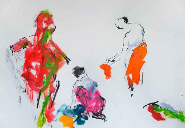 Am Fluss 8 serie India 50x60